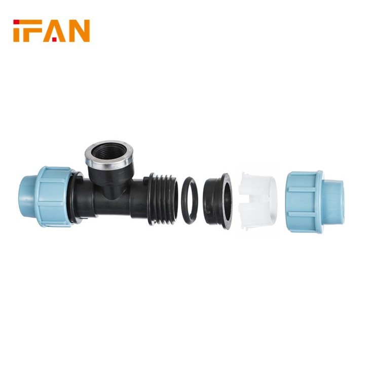 PP Compression Fitting For PE Pipe